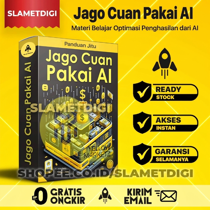 JAGO CUAN PAKAI AI - Optimalkan Artificial Intelligence untuk Penghasilan - Materi Video Pembelajaran