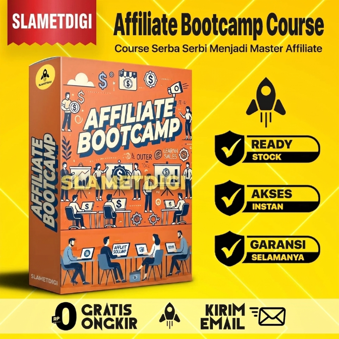 KELAS AFFILIATE BOOTCAMP - Materi Belajar Afiliasi Lengkap dari Pemula sampai CUAN - Materi Video